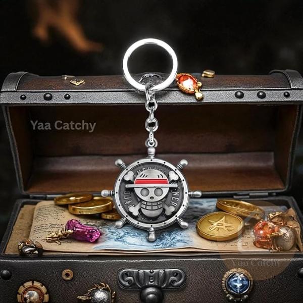 Metal Anime Keychain – Durable Keyring for Car, Bike & Bag